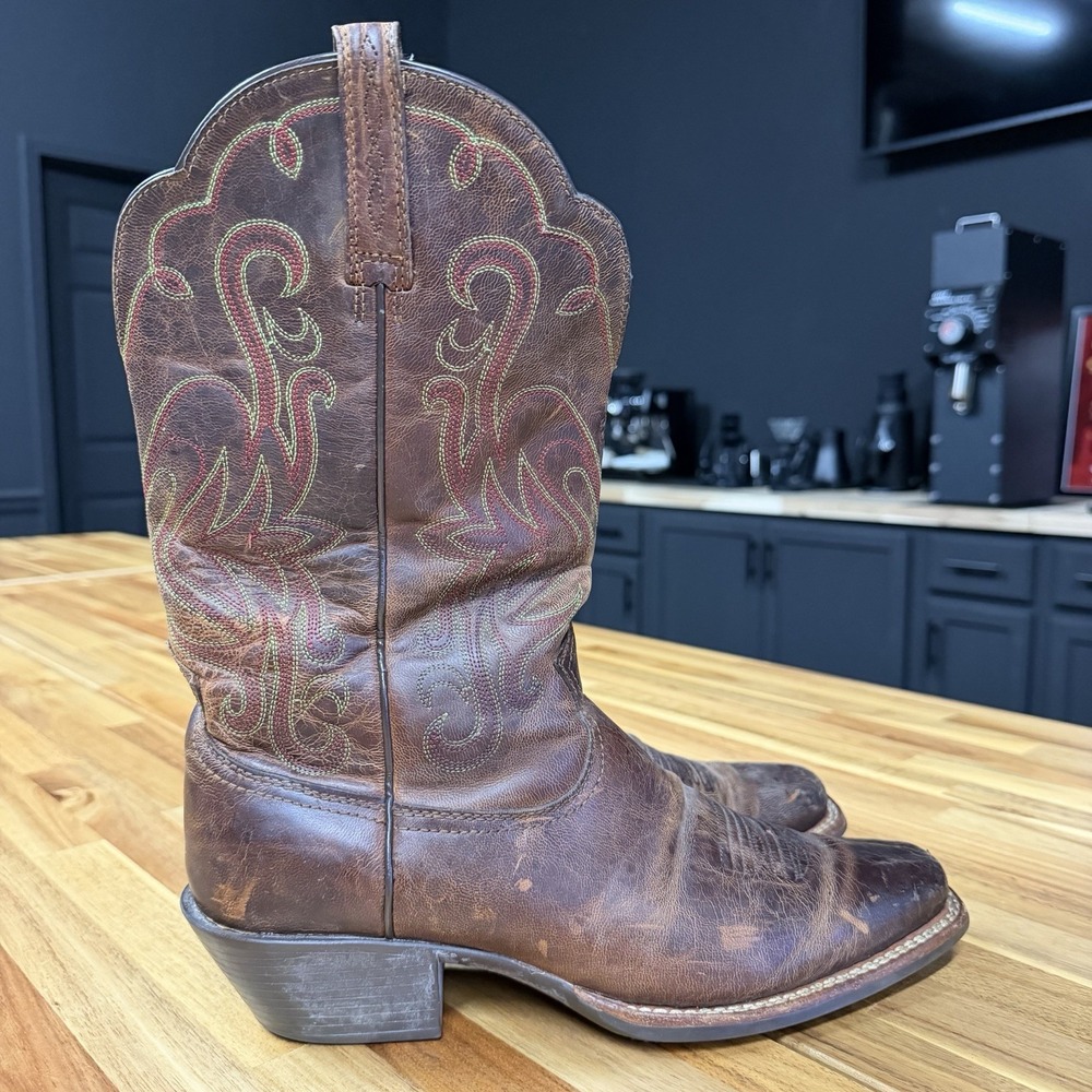 Ariat Legend Sassy 10010169 Women's 10B Brown Leather Square Toe Western Boots